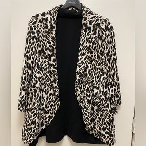 Calvin Klein leopard blazer size Medium